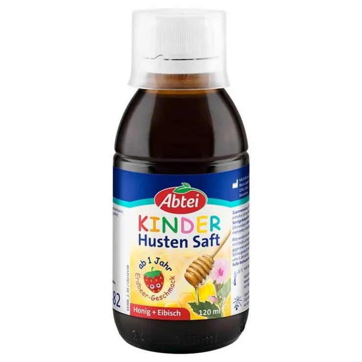 Abtei Kinder Husten Saft Eibisch und Honig, 120 ml