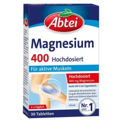 Abtei Magnesium 400 hochdosiert Tabletten, 30 St