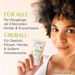 A-Derma Dermalibour + Barrier isolierende Creme, 50 ml