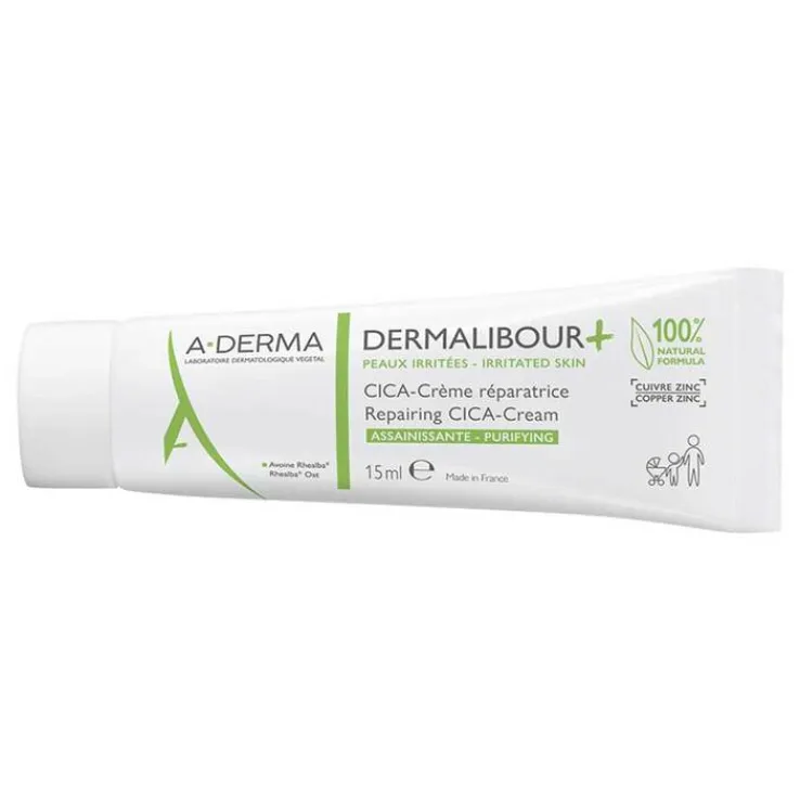 A-Derma Dermalibour + Cica reparierende Creme, 15 ml