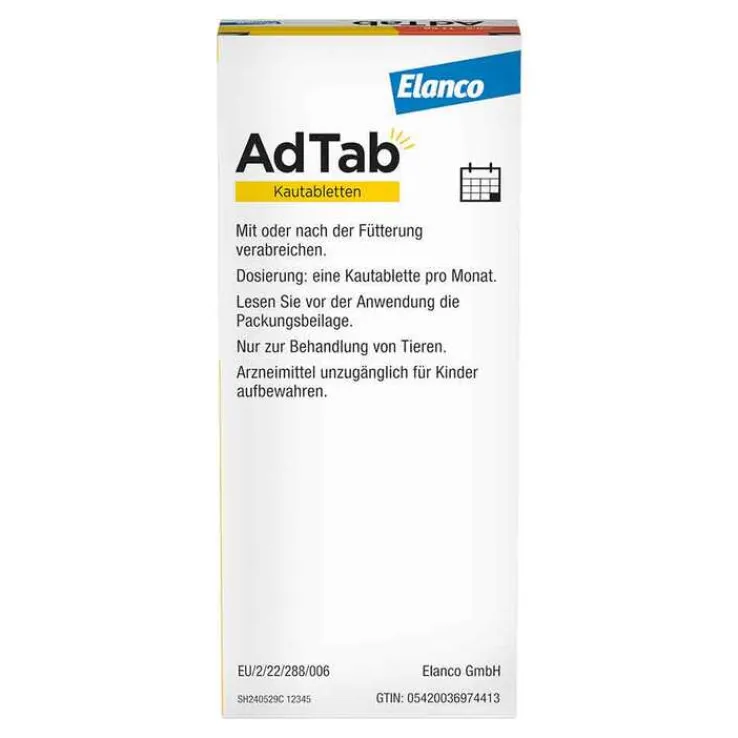 AdTab™ Kautabletten für mittelgroße Hunde 225 mg 5,5 bis 11 kg, 3 St