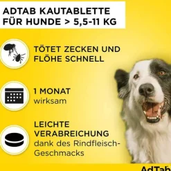 AdTab™ Kautabletten für mittelgroße Hunde 225 mg 5,5 bis 11 kg, 3 St