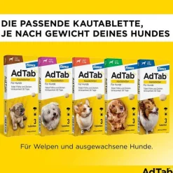 AdTab™ Kautabletten für mittelgroße Hunde 225 mg 5,5 bis 11 kg, 3 St