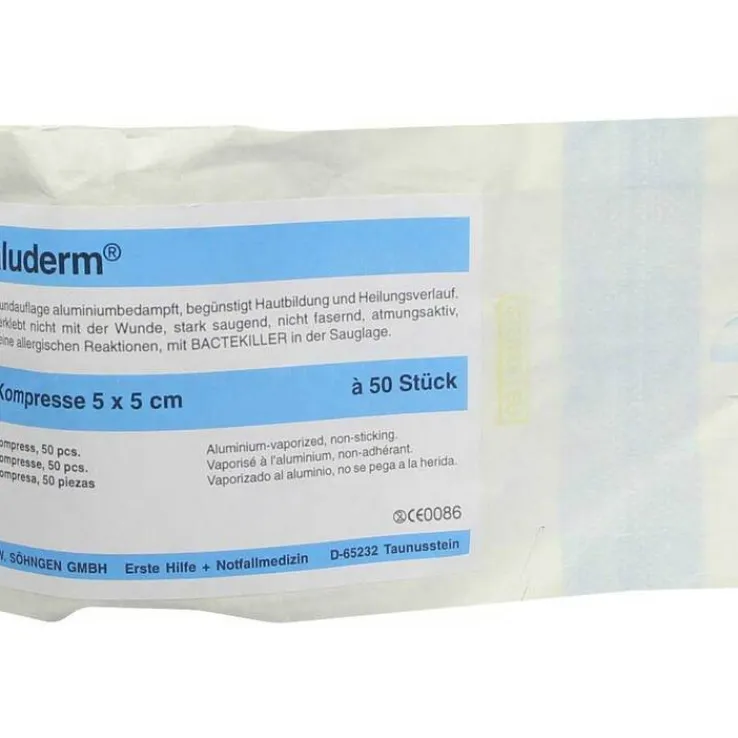 Aluderm Kompressen 5x5cm, 50 St
