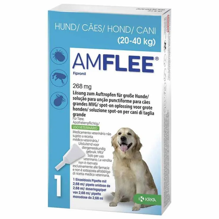 Amflee 268 mg Spot-On für große Hunde, 3 St