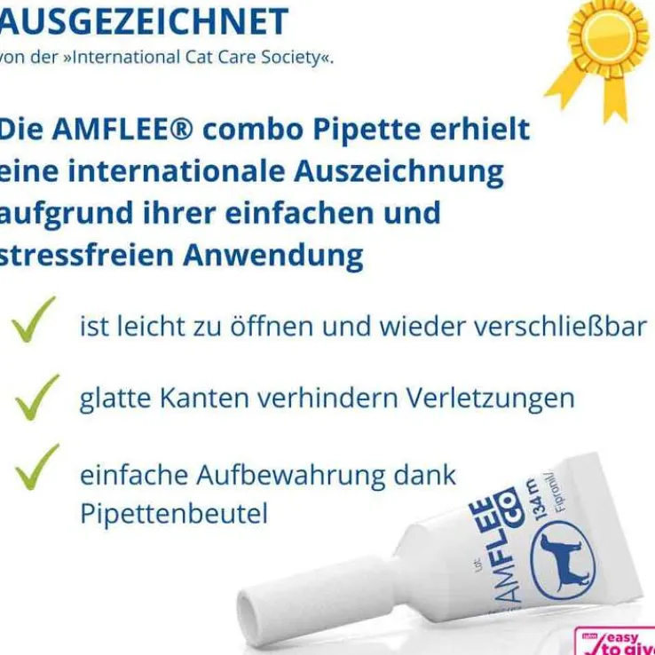 Amflee combo 268/241,2 mg Lösung zum Auftropfen für Hunde 20-40 kg, 3 St