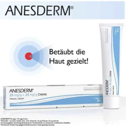 ANESDERM 25 mg/g + 25 mg/g Creme, 30 g