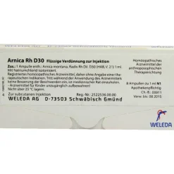 Arnica RH D 30 Ampullen, 8X1 ml
