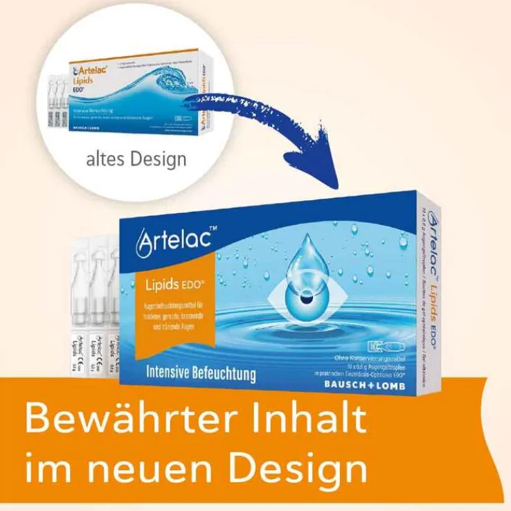 Artelac® Lipids EDO® Augengeltropfen für stark tränende Augen, 30X0.6 g