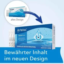Artelac® Splash EDO® Augentropfen für trockene brennende Augen, 60X0.5 ml