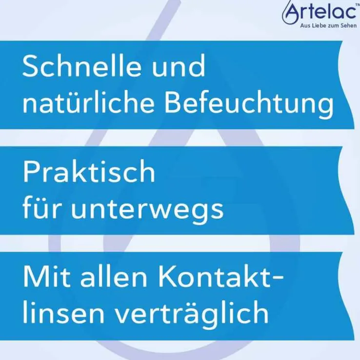 Artelac® Splash EDO® Augentropfen für trockene brennende Augen, 30X0.5 ml