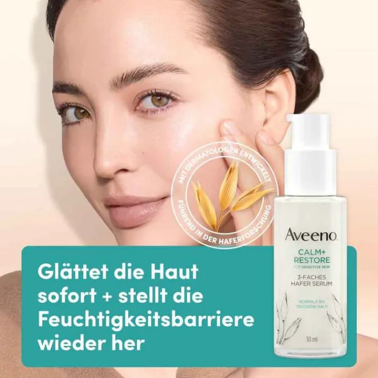 Aveeno Calm + Restore 3-faches Hafer Serum, 30 ml