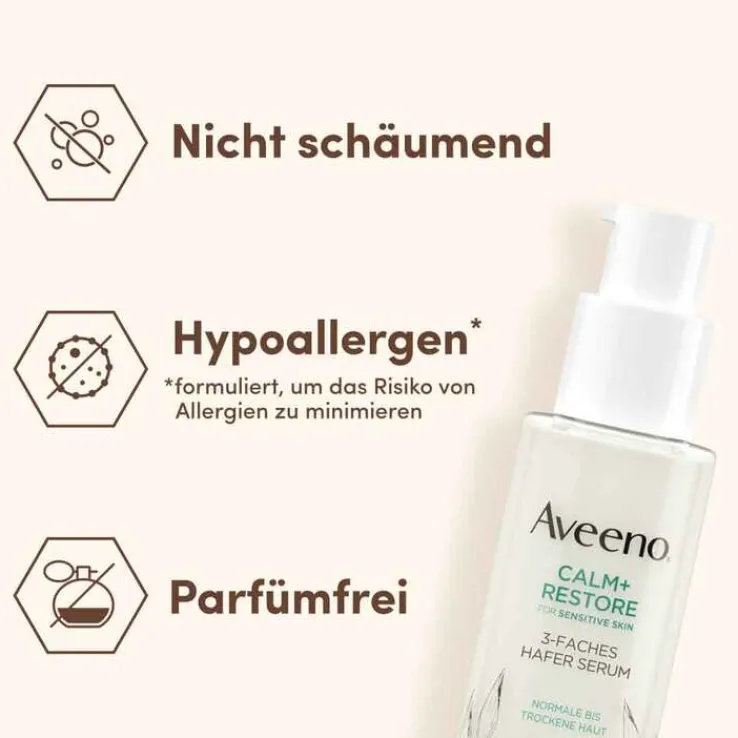 Aveeno Calm + Restore 3-faches Hafer Serum, 30 ml
