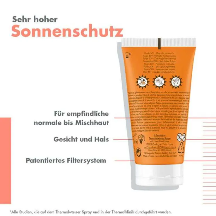 Avene Sonnenfluid SPF 50 + , 50 ml