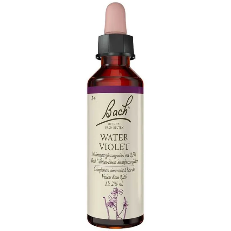 Bachblüten Nr. 34 Water Violet Tropfen, 20 ml