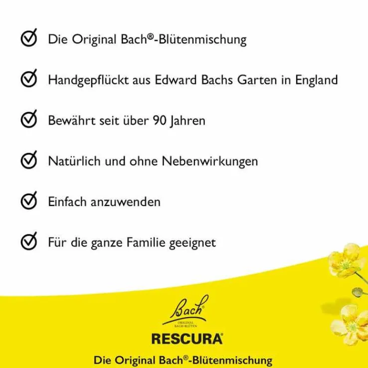 Bachblüten Original Rescura Night Tropfen alkoholfrei, 20 ml