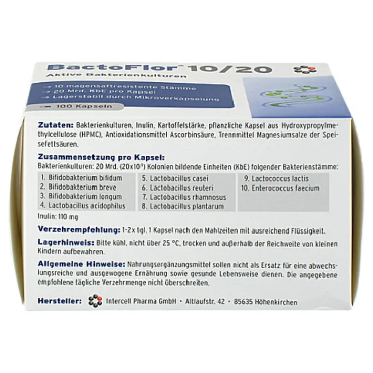 Bactoflor 10 / 20 Kapseln, 100 St