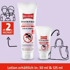 Ballistol Stichfrei Mückenschutz Lotion Kids & Family, 125 ml