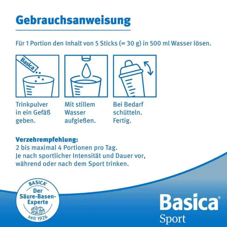 Basica Sport Sticks Pulver, 50 St