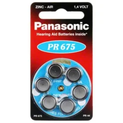 Batterien für Hörgeräte Panasonic PR 675, 6 St