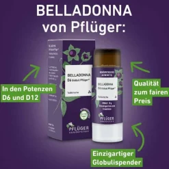 Belladonna D6 Globuli Pflüger Dosierspender, 10 g