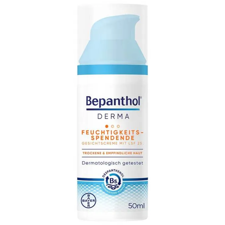 Bepanthol Derma feuchtigkeitsspendende Gesichtscreme LSF 25, 1X50 ml