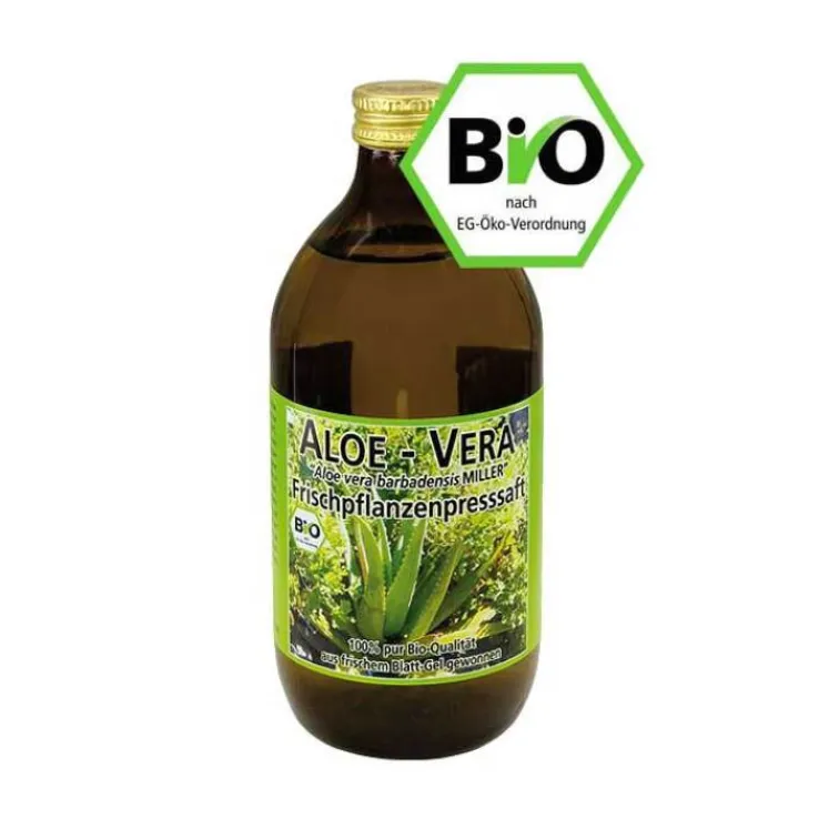 Bio Aloe Vera Frischpflanzen Saft, 500 ml