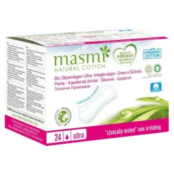 Bio Slipeinlagen Ultra 100% Bio Baumwolle Masmi, 24 St
