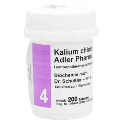Biochemie Adler 4 Kalium chl, 200 St