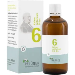 Biochemie Pflüger 6 Kalium sulfuricum D 6 Tropfen, 100 ml