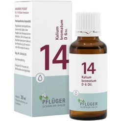 Biochemie Pflüger 14 Kalium bromat.D 6 Tropfen, 30 ml