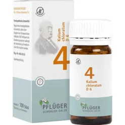 Biochemie Pflüger 4 Kalium chloratum D 6 Tabletten, 100 St