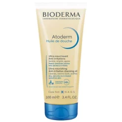 Bioderma Atoderm Huile de Douche für trockene, zu Neurodermitis und Ekzemen neigende Haut, 100 ml