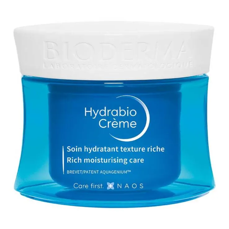 Bioderma Hydrabio Creme Pot für feuchtigkeitsarme, trockene bis sehr trockene, empfindliche Haut, 50 ml