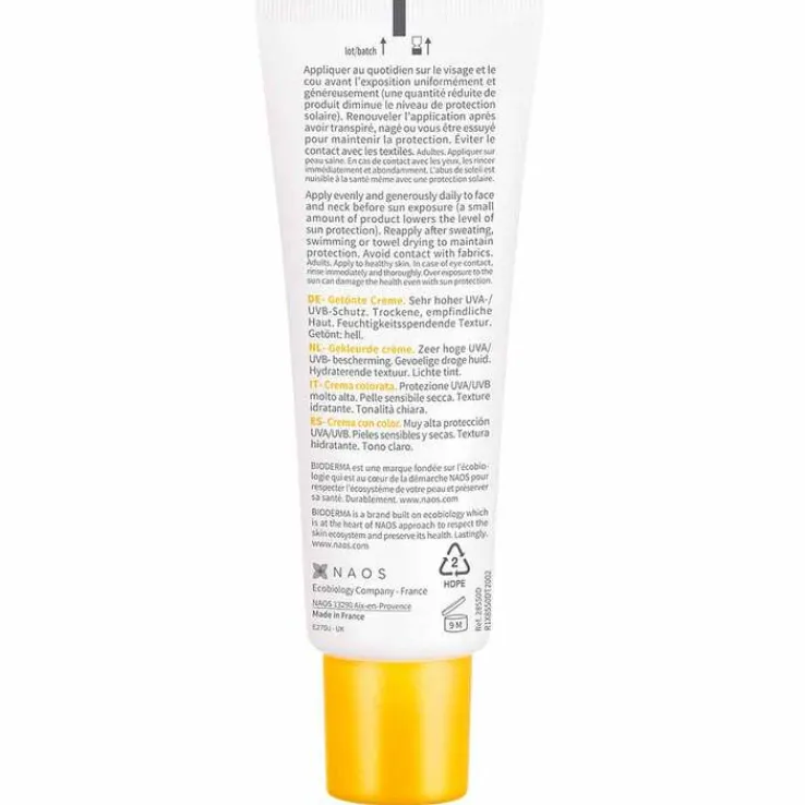 Bioderma Photoderm Creme SPF 50 + hell für trockene, sonnenempfindliche Haut, 40 ml
