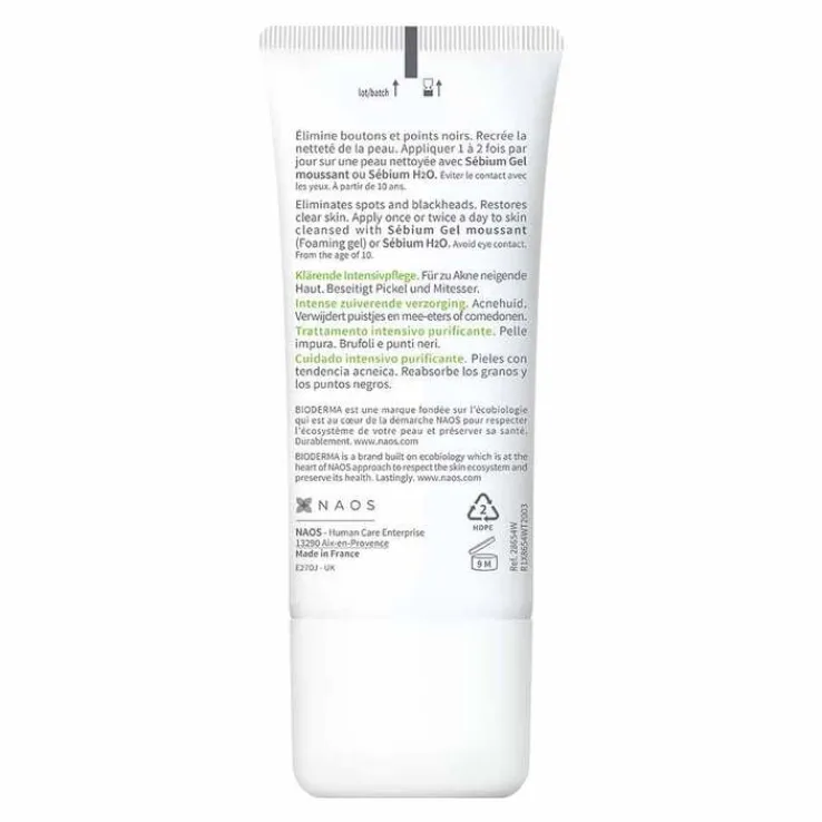 Bioderma Sebium Global Creme für unreine Mischhaut bis zu leichter Akne neigende Haut, 30 ml