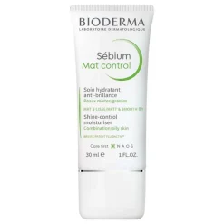 Bioderma Sebium Mat Control 30 ml Tube für Mischhaut und ölige Haut, 1 St