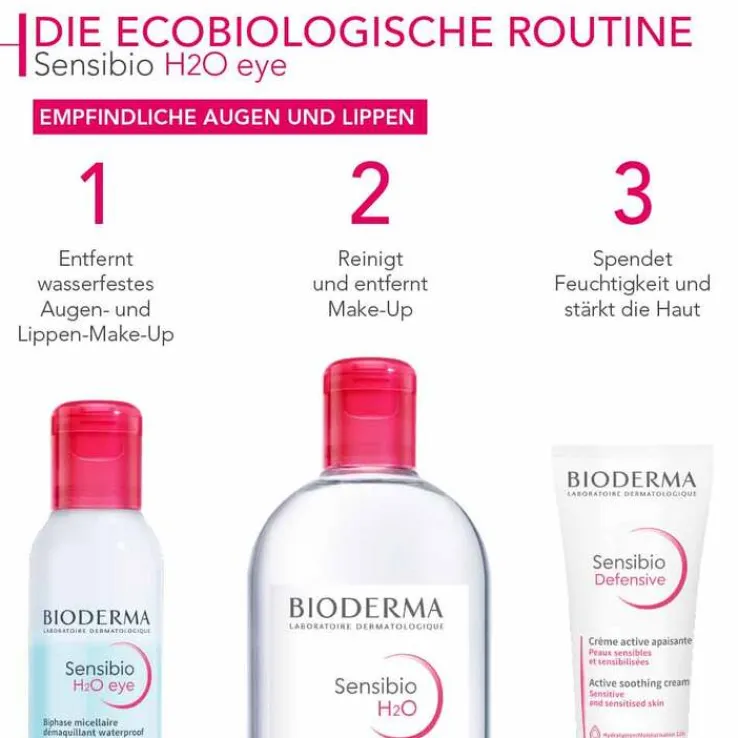 Bioderma Sensibio H2O Reinigungslösung eye, 125 ml