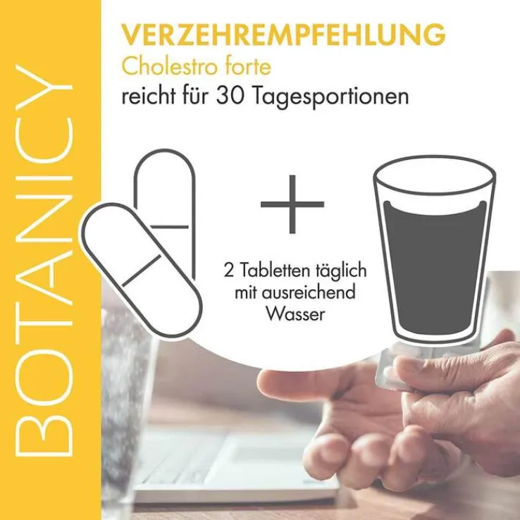 Botanicy Cholestro forte mit Bergavit Tabletten, 60 St
