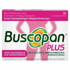 Buscopan Plus 10 mg / 500 mg Filmtabletten, 10 St