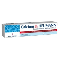 Calcium D3 HEUMANN Brausetabletten 600 mg/400 I. E., 20 St