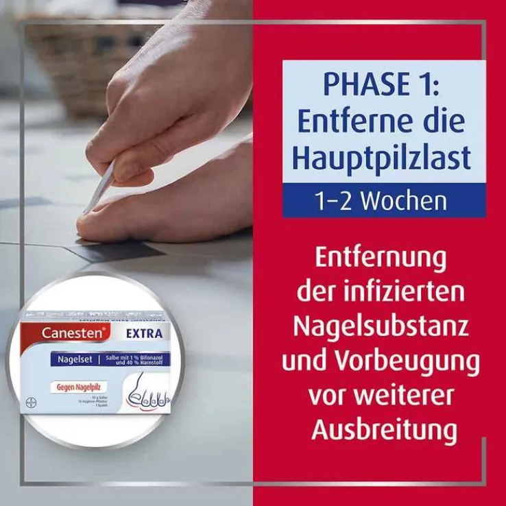Canesten EXTRA Nagelset zur Behandlung von Nagelpilz, 2x1 St