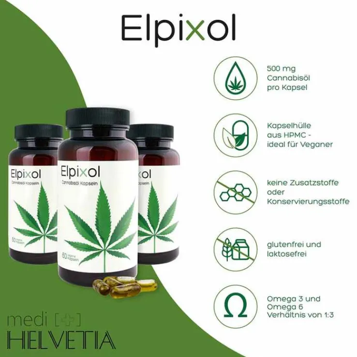 Cannabisöl Kapseln Elpixol, 60 St