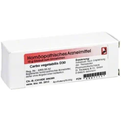 Carbo vegetabilis D 30 Globuli, 10 g