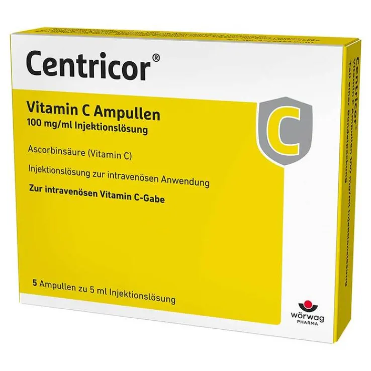 Centricor® Vitamin C Ampullen 100 mg/ml Injektionslösung , 5X5 ml
