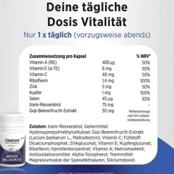 Centrum Vital + Antiox Zellschutz Kapseln, 30 St