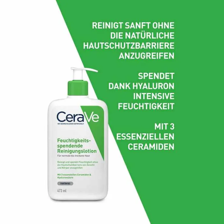 CeraVe feuchtigkeitsspendende Reinigungslotion, 473 ml