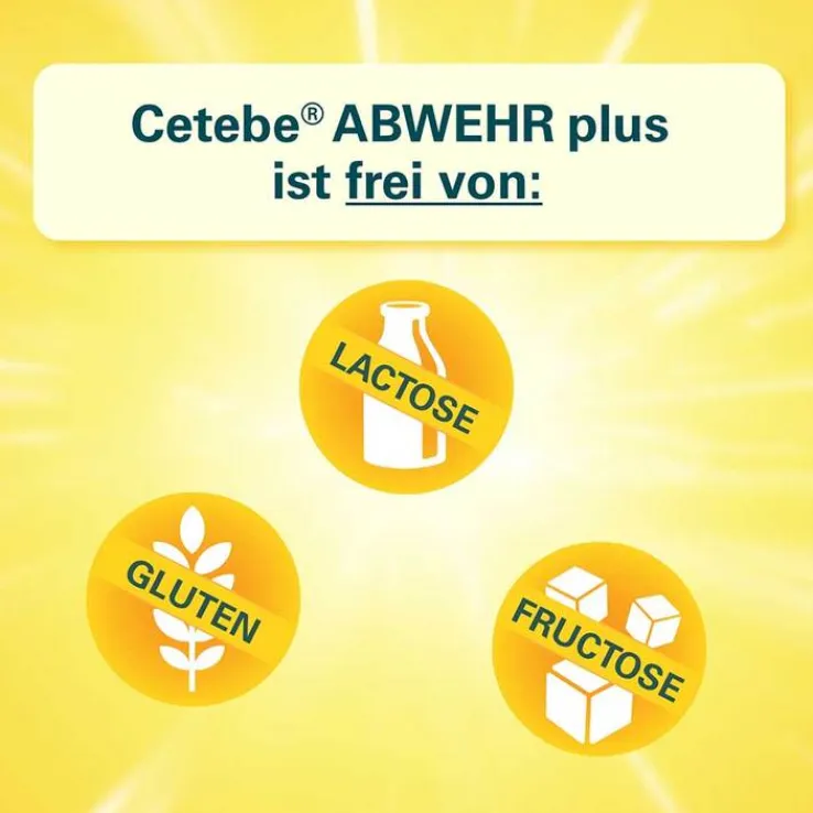 Cetebe Abwehr plus Vitamin C + Vitamin D3 + Zink Kapseln, 60 St