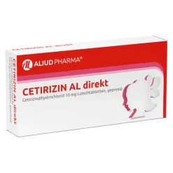 CETIRIZIN AL direkt Lutschtabletten, 21 St