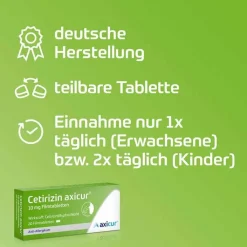 Cetirizin axicur® 10 mg Filmtabletten, 100 St